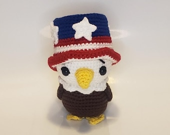 Edgar the Eagle: Crochet Amigurumi Pattern, Digital Download Only