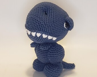 Tina the TRex: Crochet Amigurumi Pattern, Digital Download Only