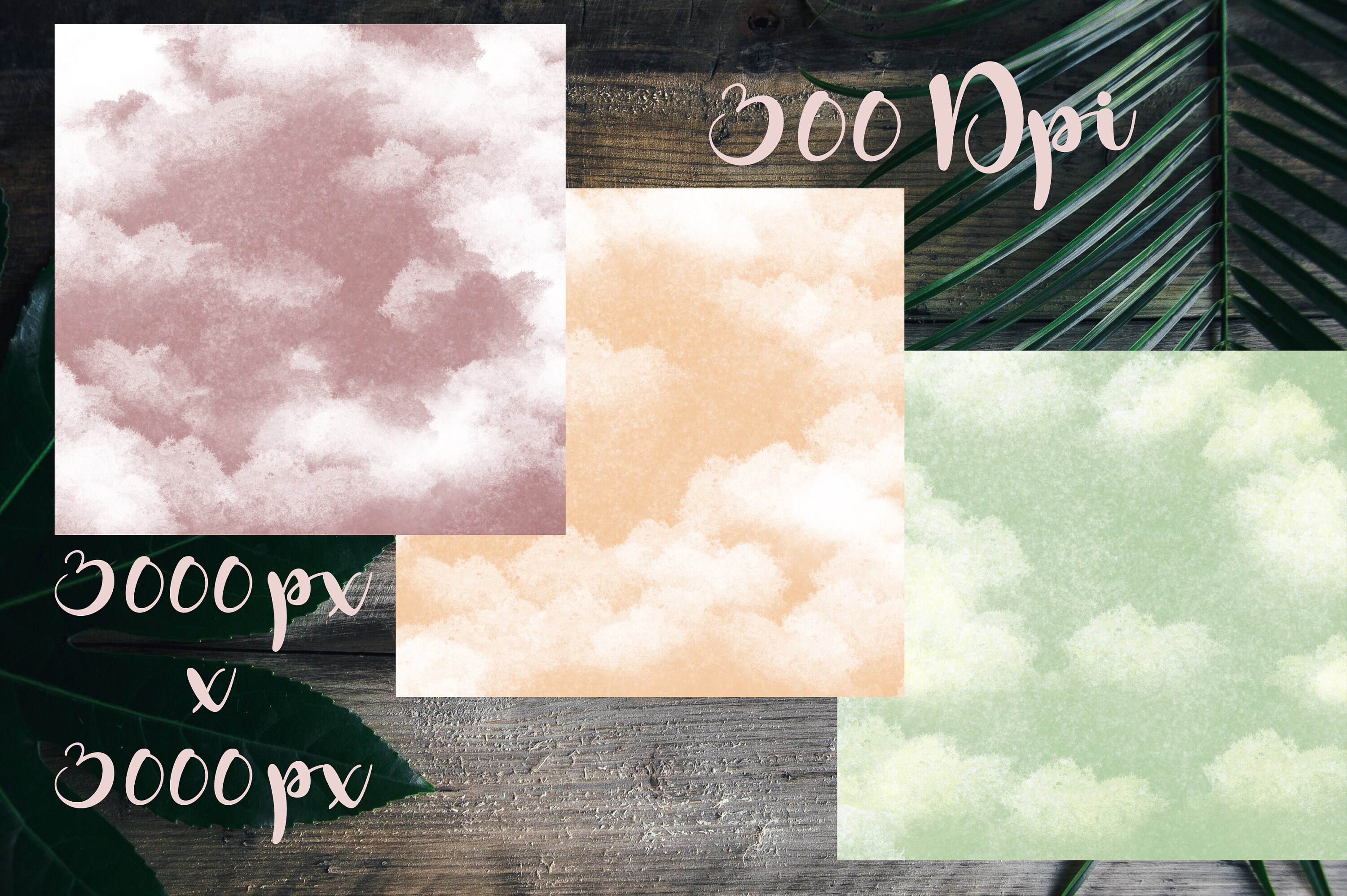 Cotton Candy Digital Papers: Soft Pastel Scrapbook Backgrounds (JPG ...