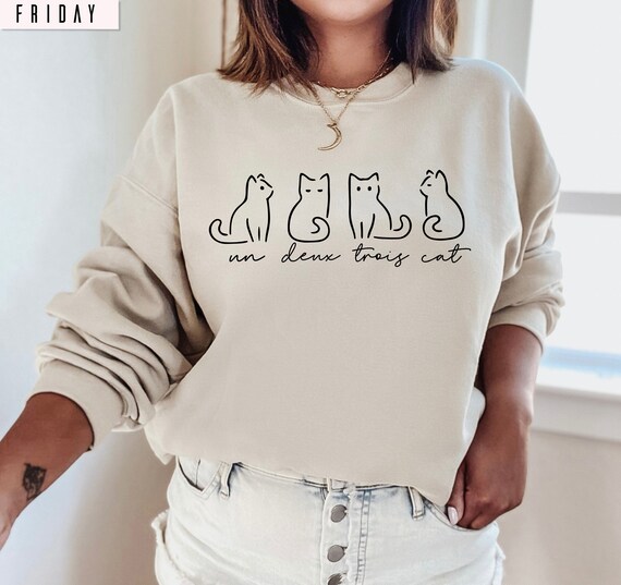 Cute Cat Sweater Un Deux Trois Cat 