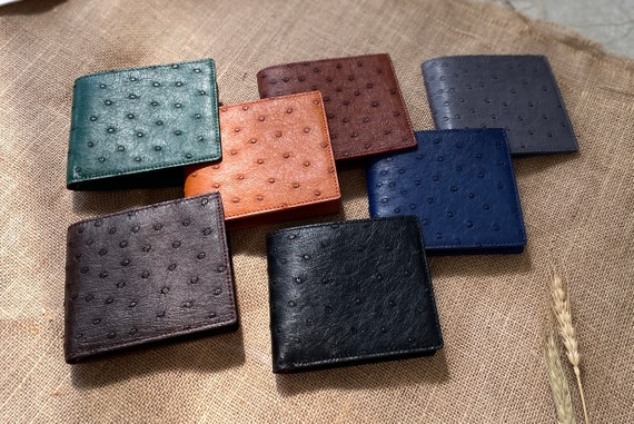 Ostrich Wallet Mens Classic Wallets - Real Mens Wallets