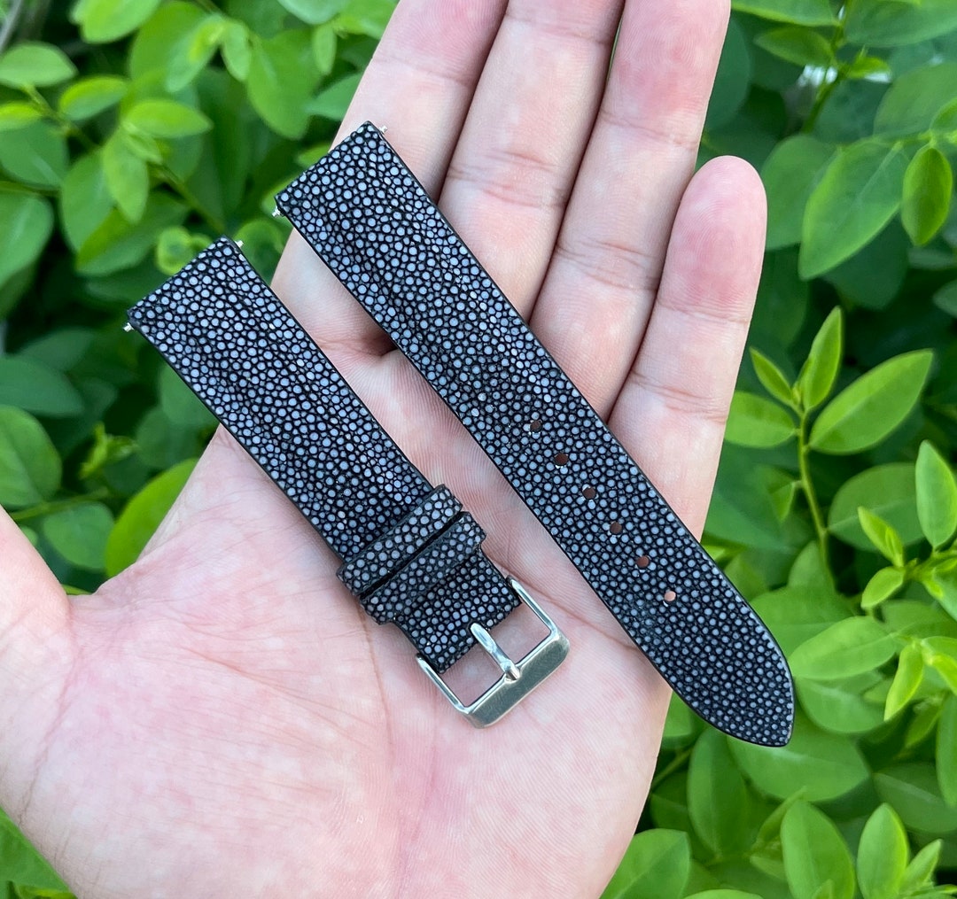 Black Leather Watch Strap