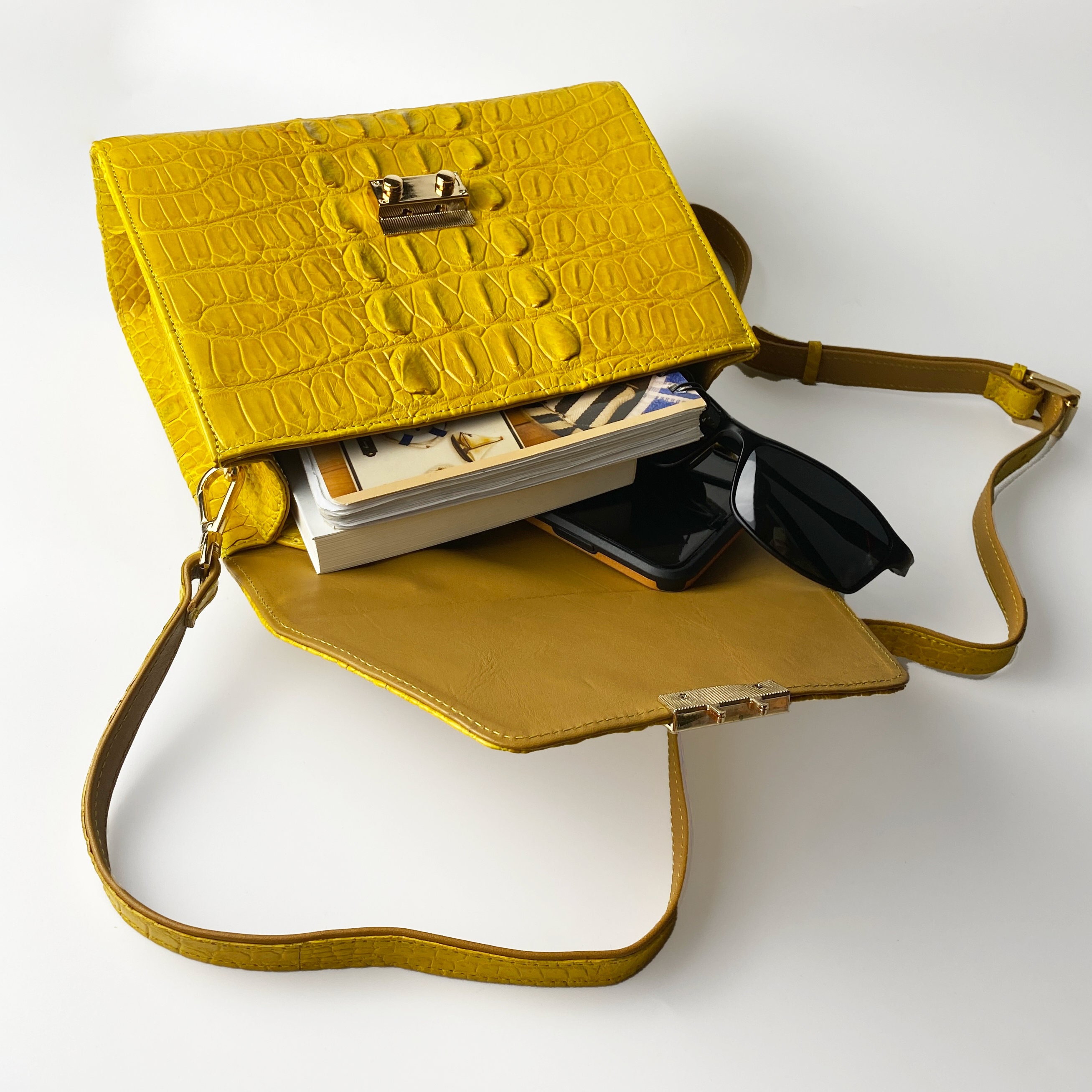 Source Yellow Tree of life Design ladies Purse Top Handle Bag