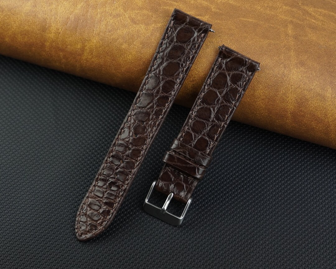 Custom Brown Leather Watch Bands for Men 16mm 18mm 19mm 20mm 21mm 22mm 23mm 24mm, Bespoke Watch