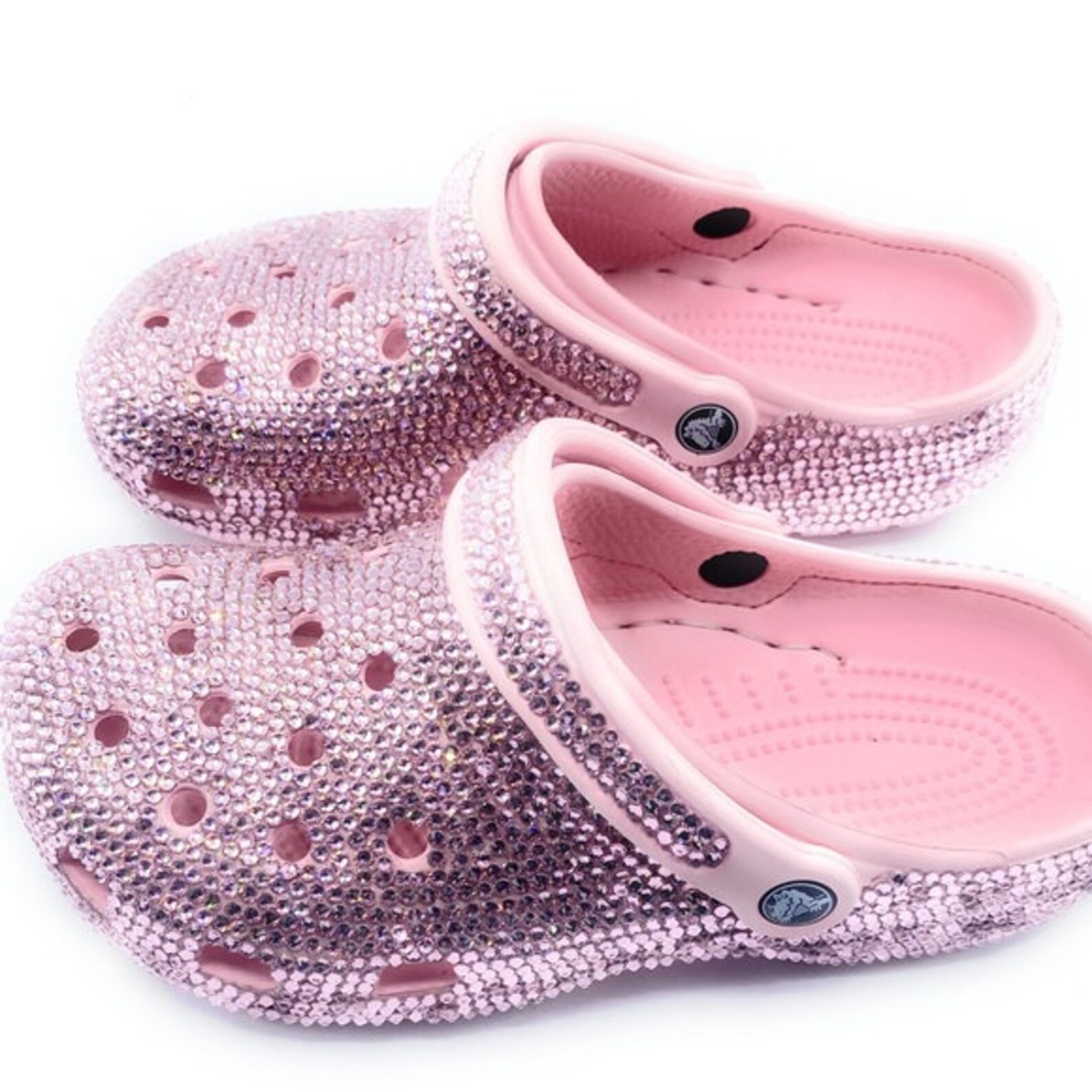 BLING Pink RHINESTONE Crocs Adults Etsy