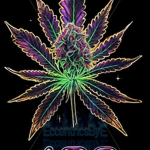 Neon Marijuana Bud, 420 Transparent PNG-fil