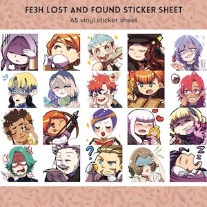 FE3H Lost & Found Sticker Sheet