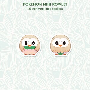 Mini Rowlet Sticker Set