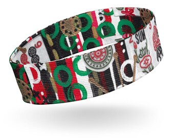 Mahjong Performance Headband: Recycled Fabric, Moisture-Wicking Player Gift