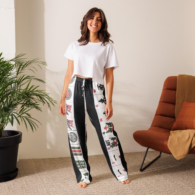 I Love Mahjong Original Art Women’s Pajama Pants