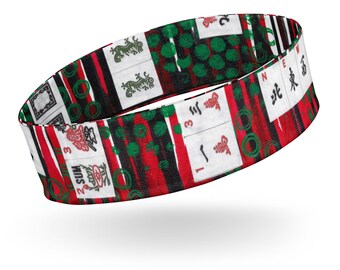 Mahjong Tiles Art Performance Moisture Wicking Headband