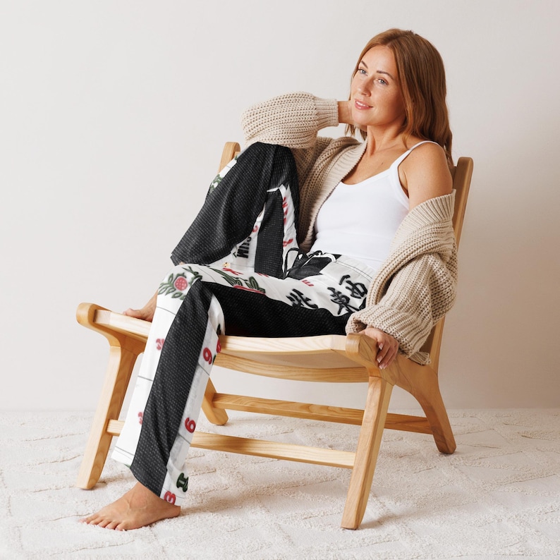 I Love Mahjong Original Art Women’s Pajama Pants