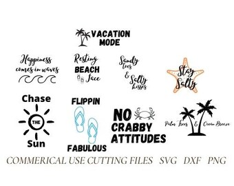 Beach SVG, DXF, PNG; Summer svg; Ocean svg; Vacation svg