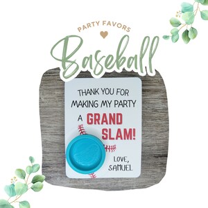 Baseball Playdough Party Favors | Baseball Playdough Kids Kid Treats | Baseball Birthday Playdough  Thank You Gift Party Favor Bag