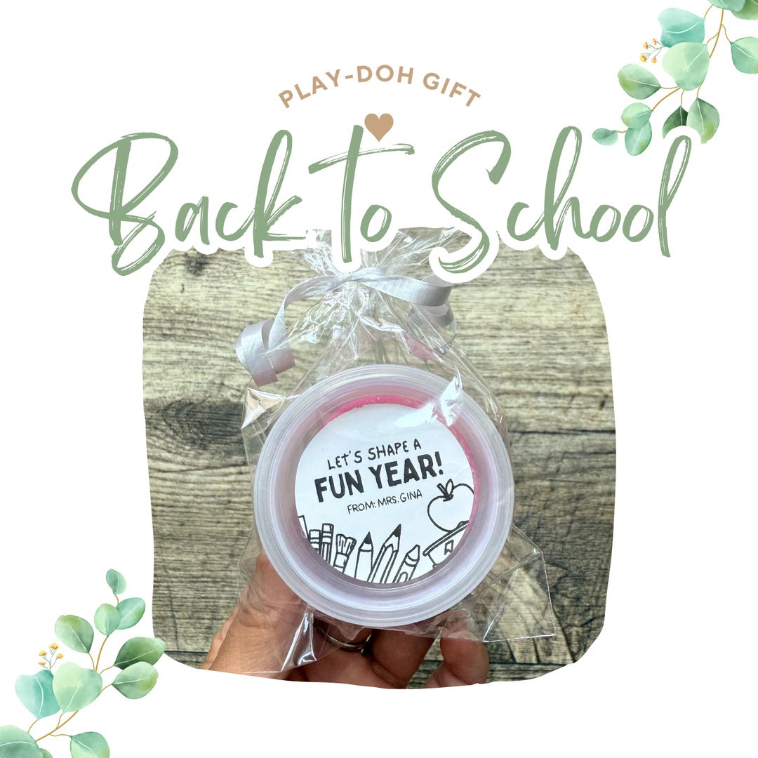 Back to School Playdough Favors: Personalized Classmate Gift - Etsy