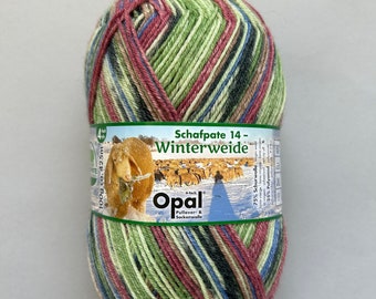 Opal Sock Yarn 11190 Schafpate 14 Multicolour Sock Yarn 100g Ball