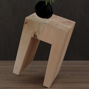 Modern Solid Wood Stool Blok 2 image 3