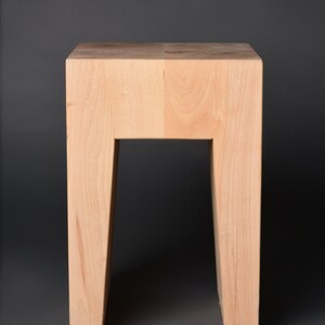 Modern Solid Wood Stool Blok 2 image 2