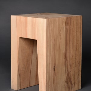 Modern Solid Wood Stool Blok 2 image 1