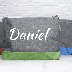 Robuste Kulturtasche aus Polycanvas mit individueller Personalisierung