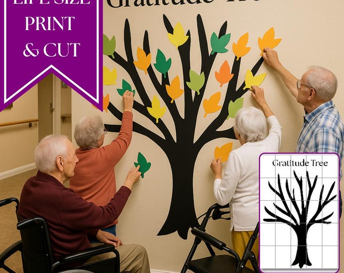Gratitude Tree Printable | Thankful Tree Wall Display With Printable ...