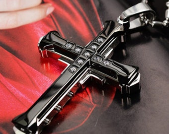 Titanium Crucifix - Etsy