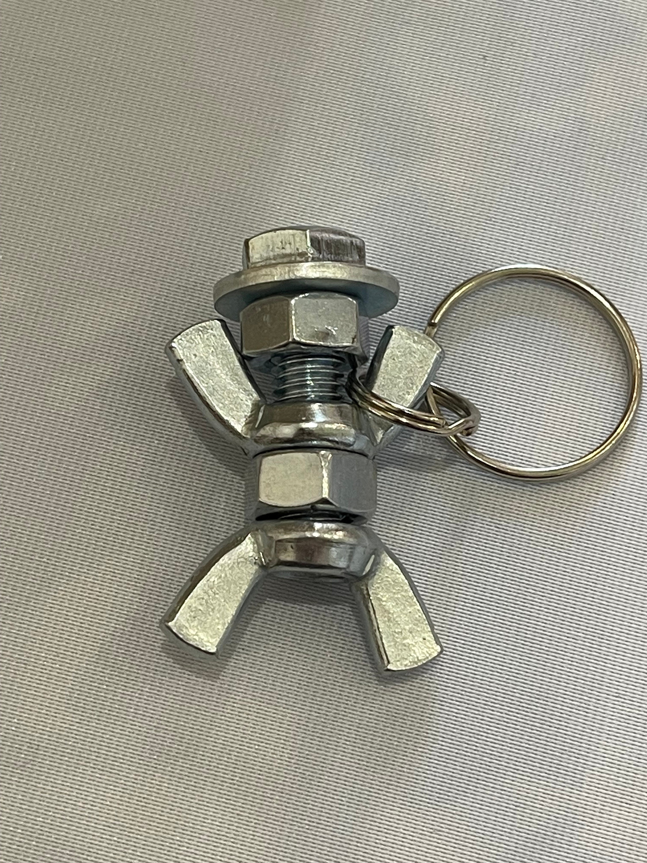 Mechanical Beauty Handcrafted Boy Nut and Bolt Keyring for Etsy