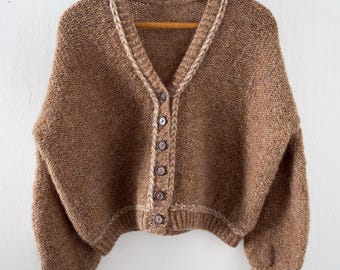 Koselig Cardigan Knitting Pattern - Cozy Button Down Sweater