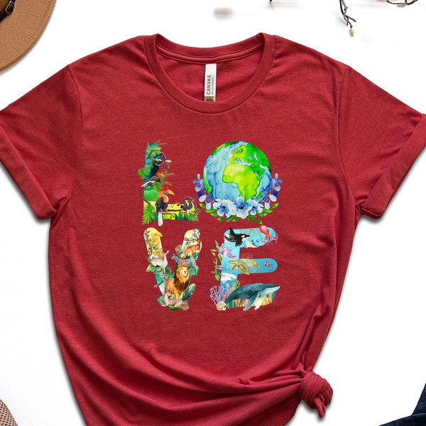 Earth Day Love Shirt, Environmental Shirt, Recycle Shirt, Save The Planet Shirt, Climate Change Shirt, Save The Earth Shirt, Activist Shirt