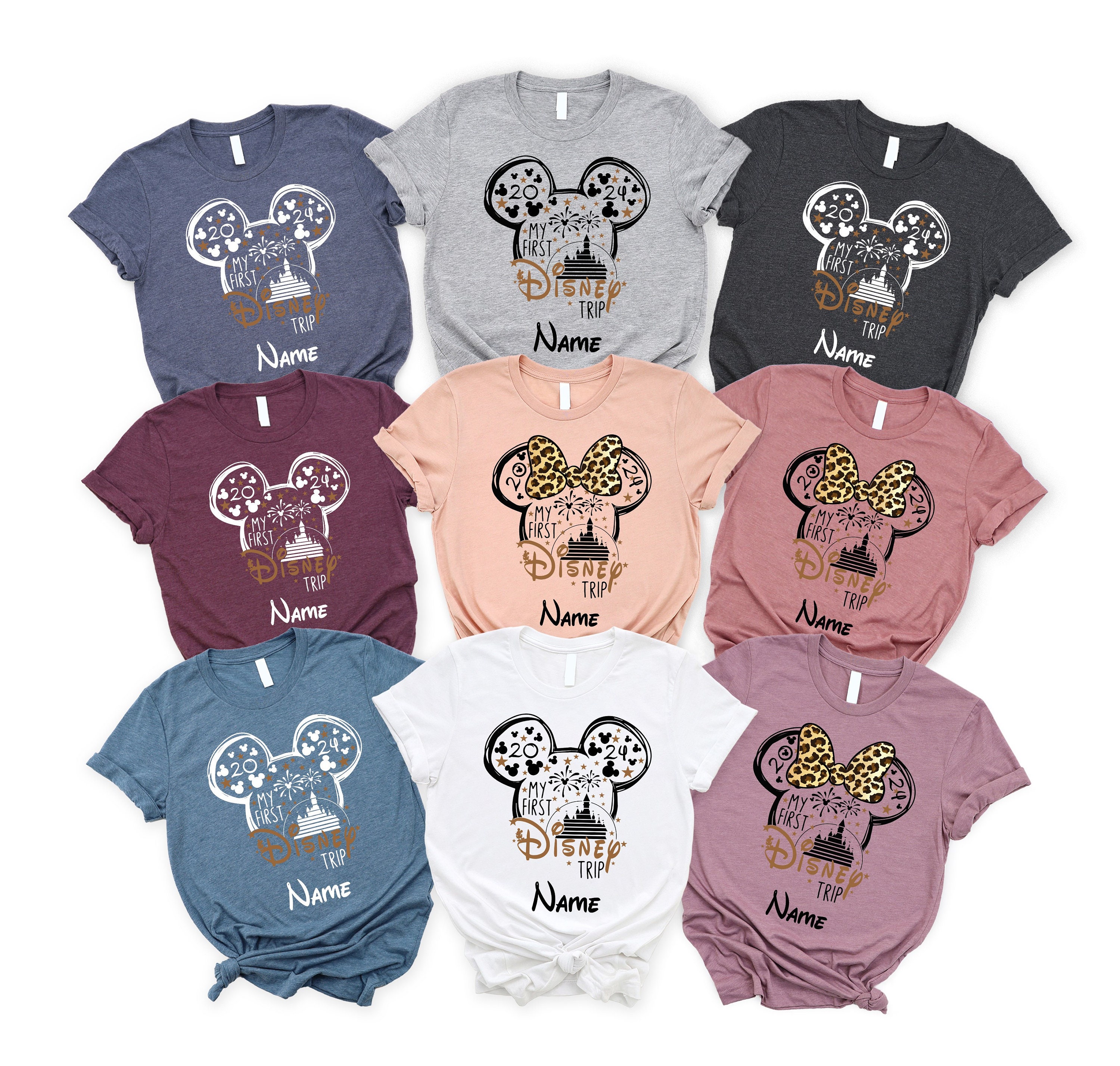 Discover Custom Name My First Disney Trip 2024 Shirt, Disney Shirt