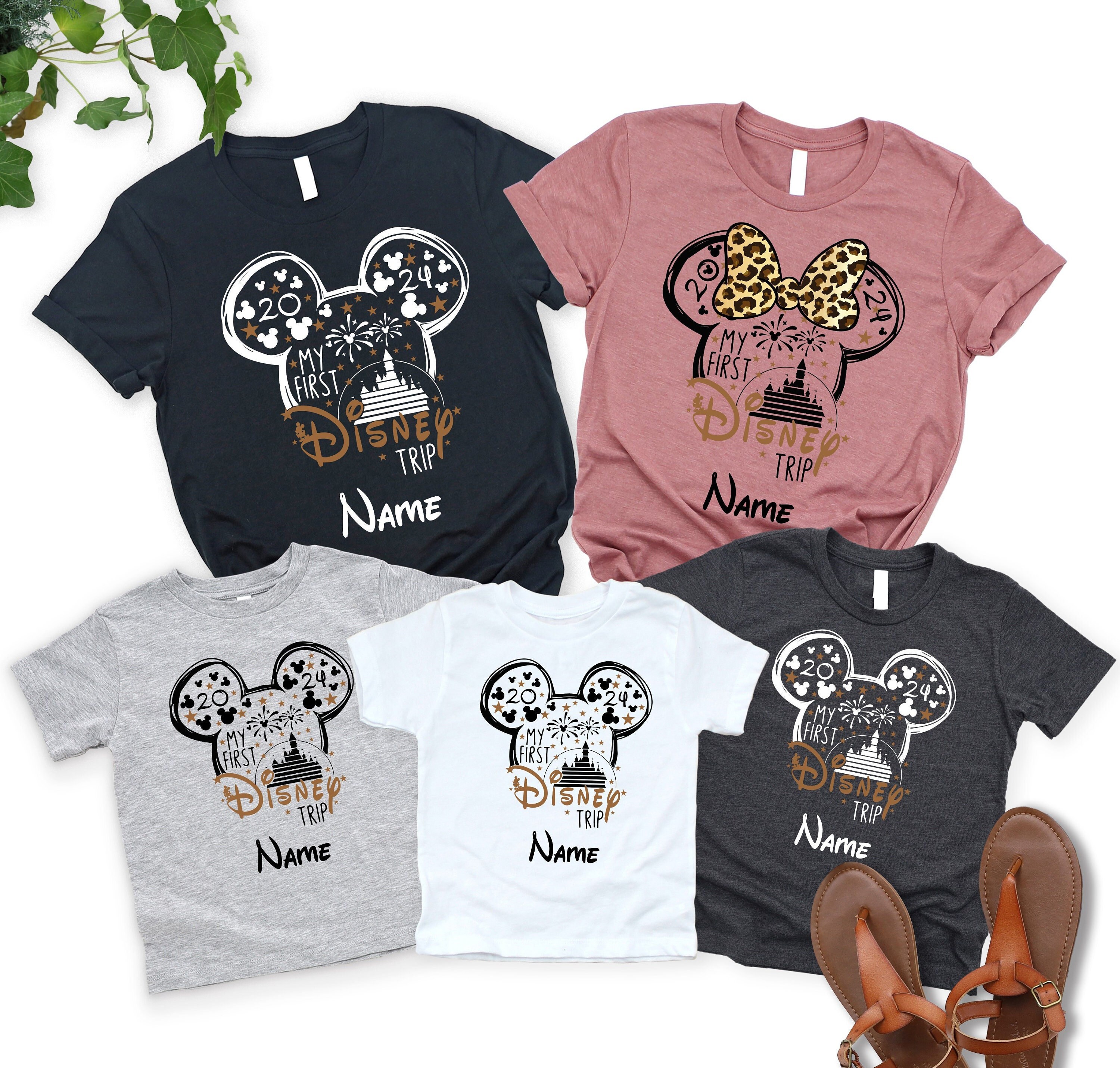 Discover Custom Name My First Disney Trip 2024 Shirt, Disney Shirt