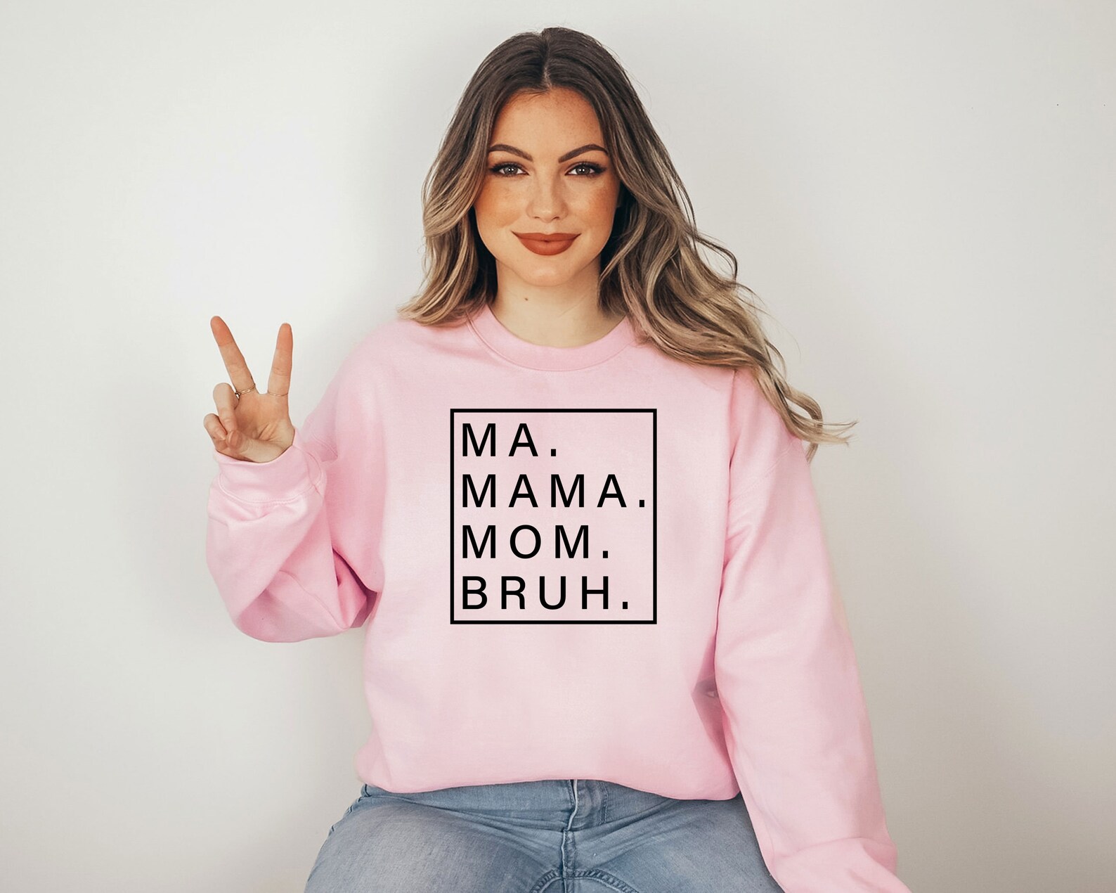 Ma Mama Mom Bruh Sweatshirt Mama Sweatshirt Mother's Day - Etsy