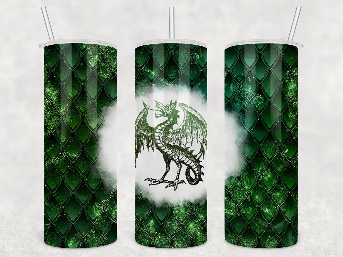 Dragon Scales Tumbler Wrap Design 20 Oz Skinny Tumbler Etsy UK