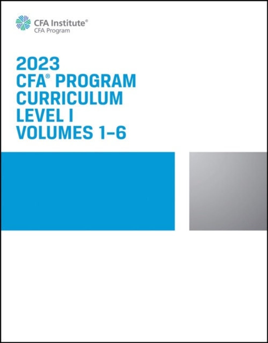2023 CFA Program Curriculum Complete Level I Level II And Level III 