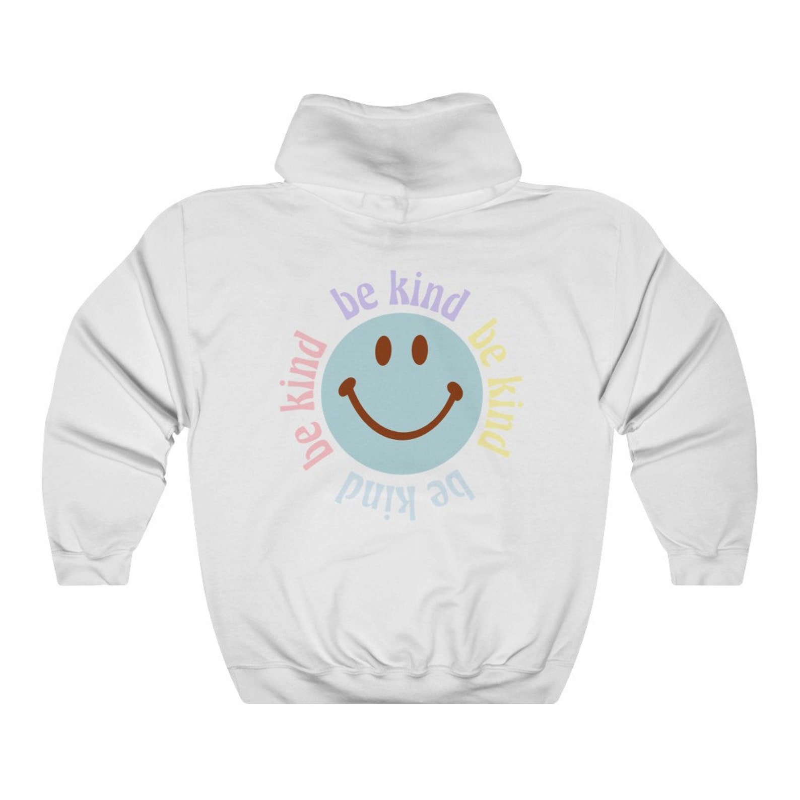 brown hoodie with smiley face