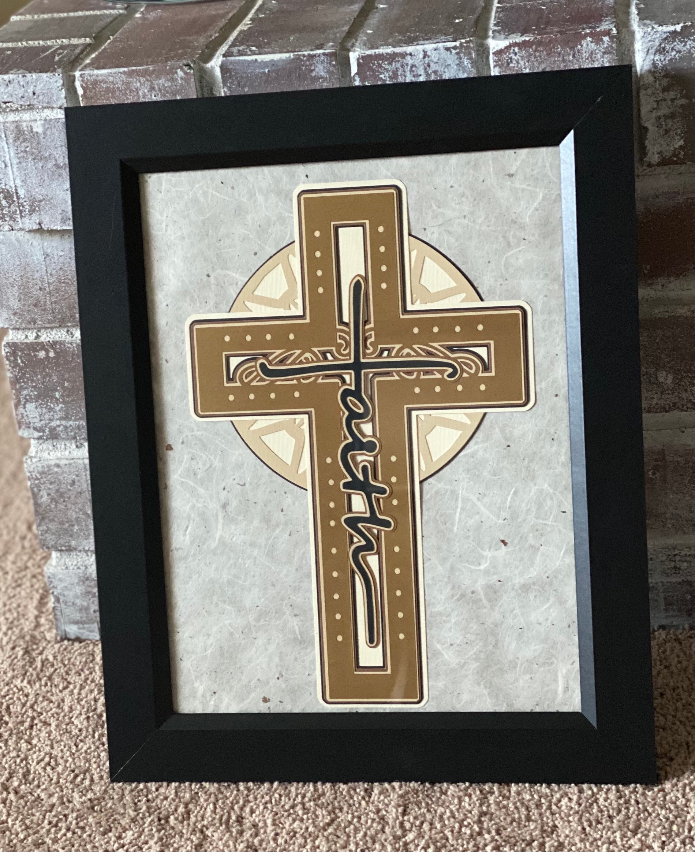 Faith Cross Wall Hanging Etsy