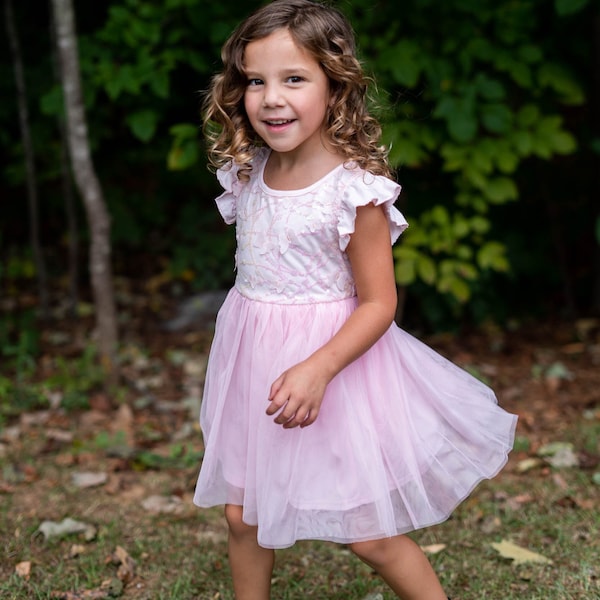 Girls 3D Sequin Butterfly Tutu Dress/Princess Dress/Toddler Tutu Dress/Birthday Dress/Easter Dress For Girl 3-7 Years Ship from U,S.A.