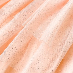 Girl's Peach Ballerina Heart Tutu Dress, Baby Girls, Little Girls Dance Dress, Boho Dress, Wedding, Birthday, Ultra Soft For Girl's 3-7 Year image 7