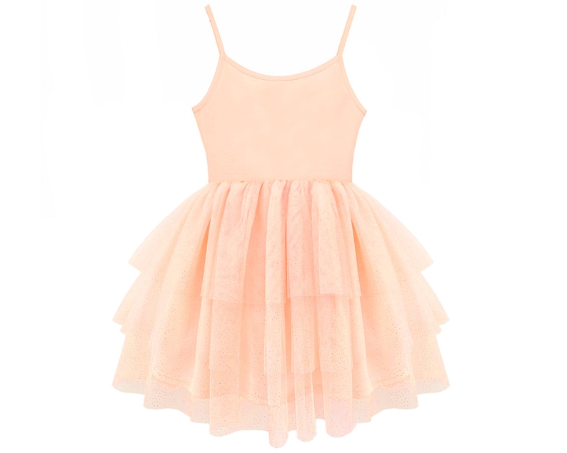 Girl's Peach Ballerina Heart Tutu Dress, Baby Girls, Little Girls Dance Dress, Boho Dress, Wedding, Birthday, Ultra Soft For Girl's 3-7 Year image 5