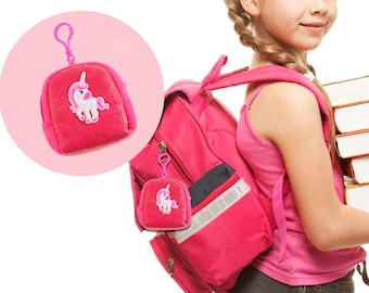 Monedero de unicornio brillante y adorable, bolsa para dulces de unicornio, dulce monedero kawaii, mini monedero de unicornio, fiesta temática de unicornio, cumpleaños, regalo de Pascua