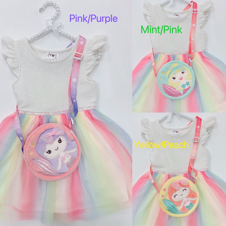 Rainbow Tutu Dress for Girls Casual Sleeveless, Princess Dresses, Party Wedding Birthday Tulle Skirts Dresses for girl 3-7 Years image 10