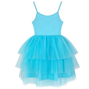 Girl's Blue Shinning Heart Tutu Dress, Baby Girls, Toddler Girls Dance Dress, Tutu Dress, Wedding, Birthday, Ultra Soft For Girl's 3-7 Year image 6