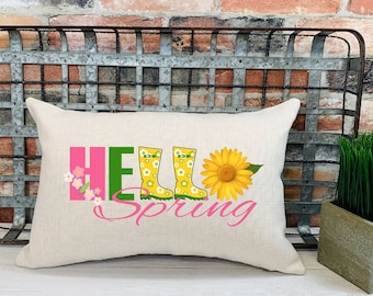 Housse de coussin Hello Spring (housse uniquement)