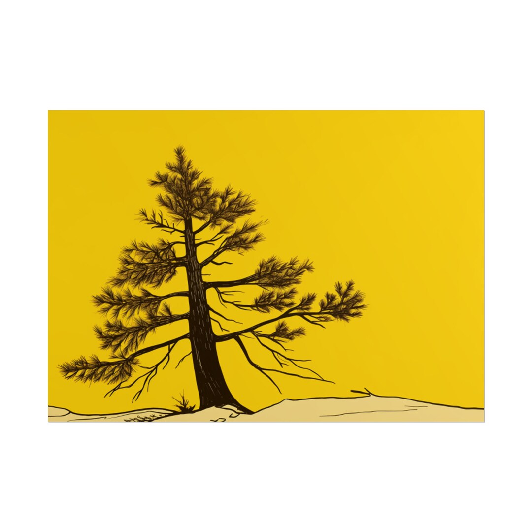 Yellow, Tree, Botanical, Fir, Poster Print Fine Art Digital Art Art ...