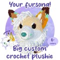 CUSTOM 6+ colors | Crochet Plushie Fursona | Amigurumi Furry