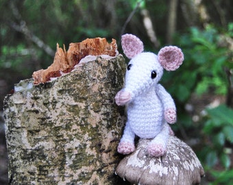 Rat tricoté - Blanc