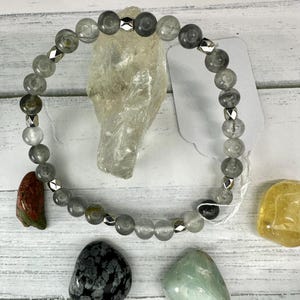 Cloud Crystal Quartz Gemstone Bracelet