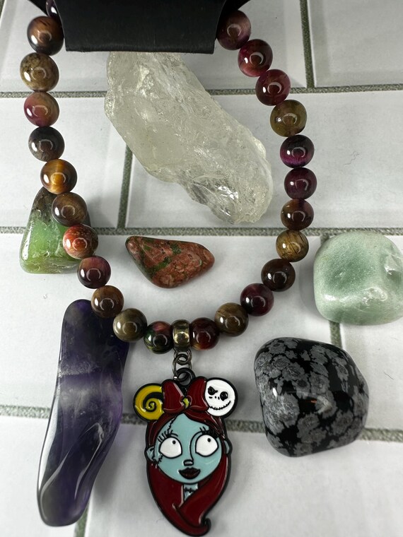 Cat Eye Galaxy Pink Sky Tiger’s Eye Voodoo Sally Gemstone Bracelet