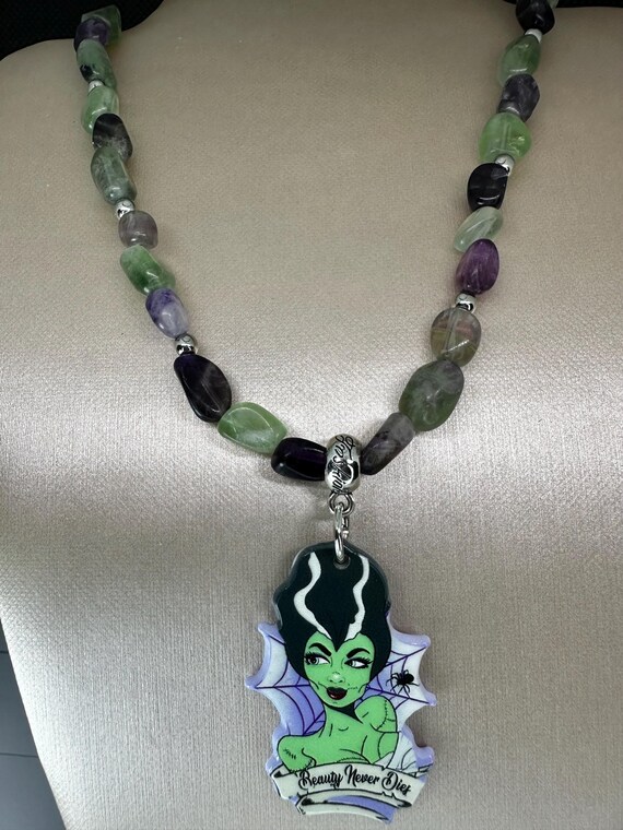 Fluorite Gemstone Beauty Never Dies Necklace