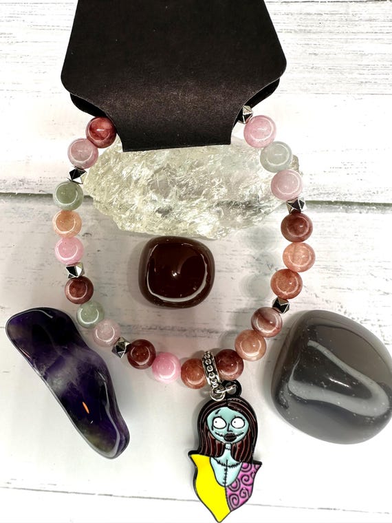Alashan Rainbow Agate Gemstone Sally Bracelet